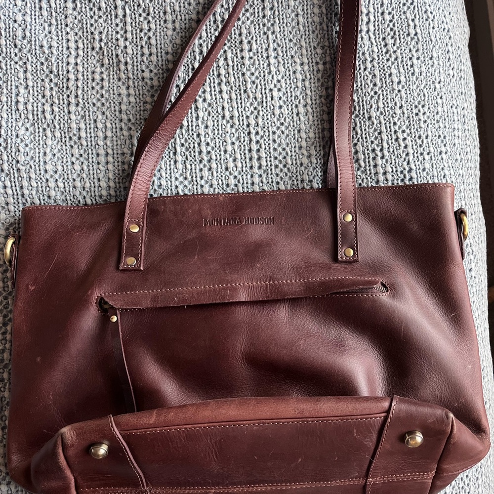 Brown Leather Tote Bag